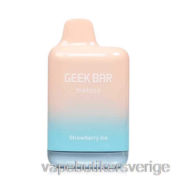 Vape Sverige Geek Bar Meloso Max 9000 Engångsjordgubbsis